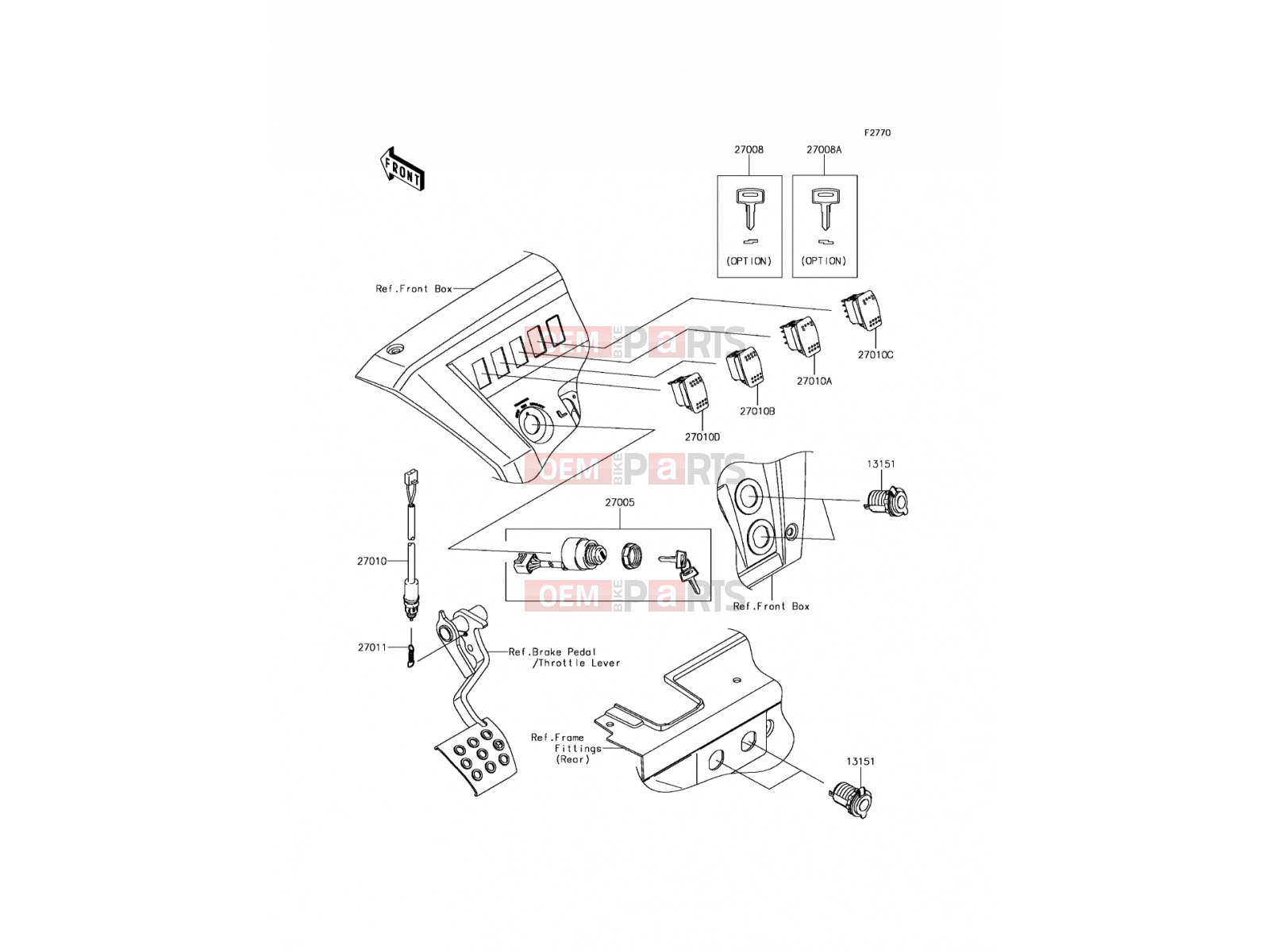 Ignition Switch - Kawasaki MULE PRO-DXT (KAF1000CHF) 2017
