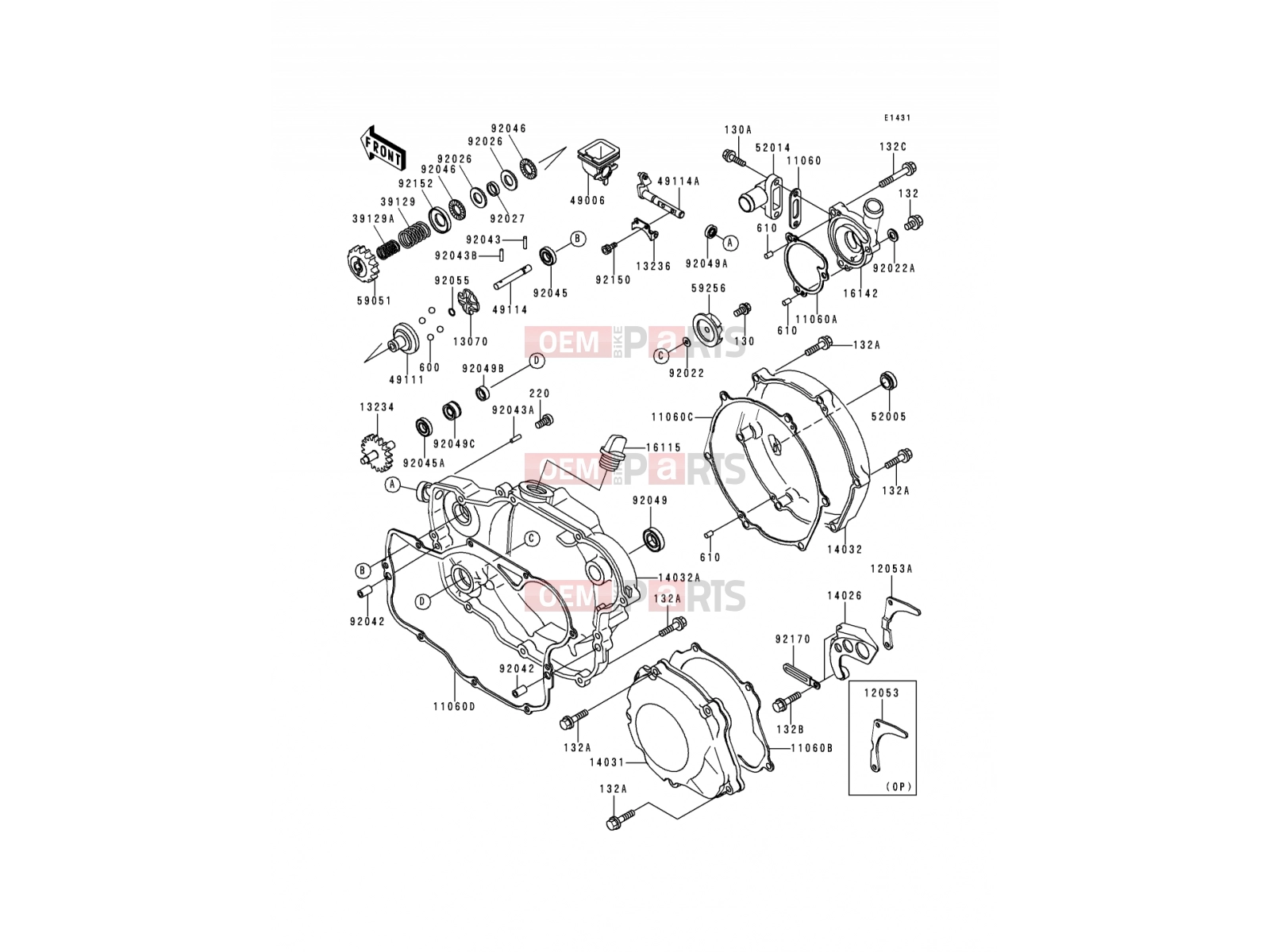 KAWASAKI 2000 Engine Cover(s)