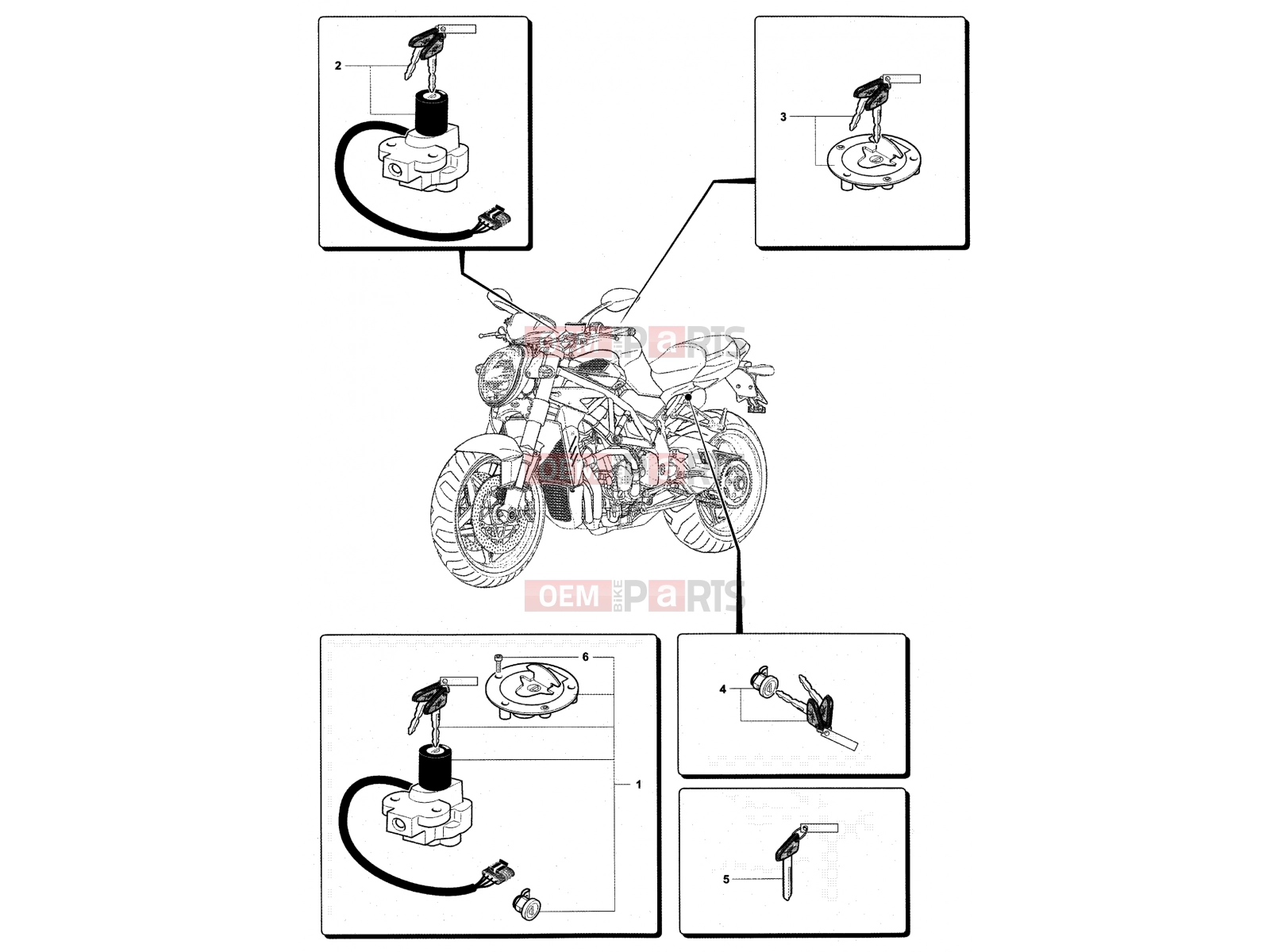 MV Agusta Brutale 910 S Locks