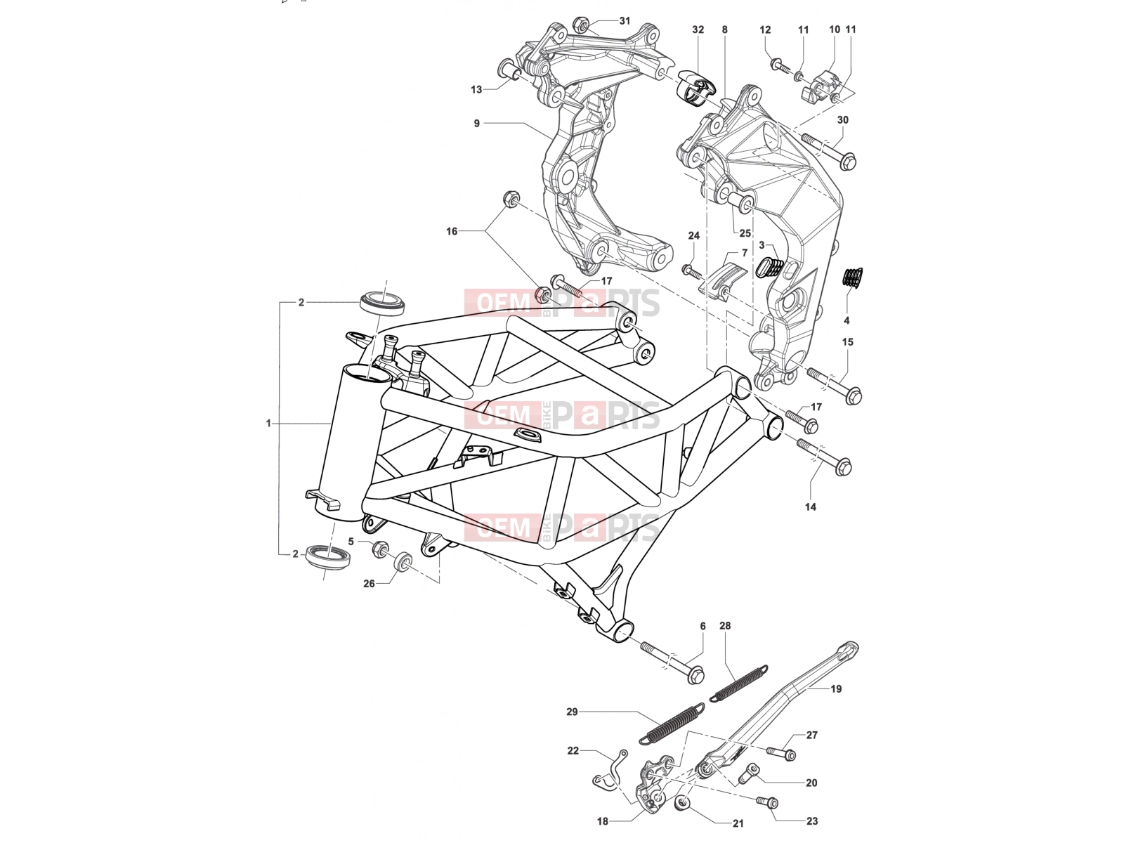 Frame Assembly - MV Agusta Rivale 800