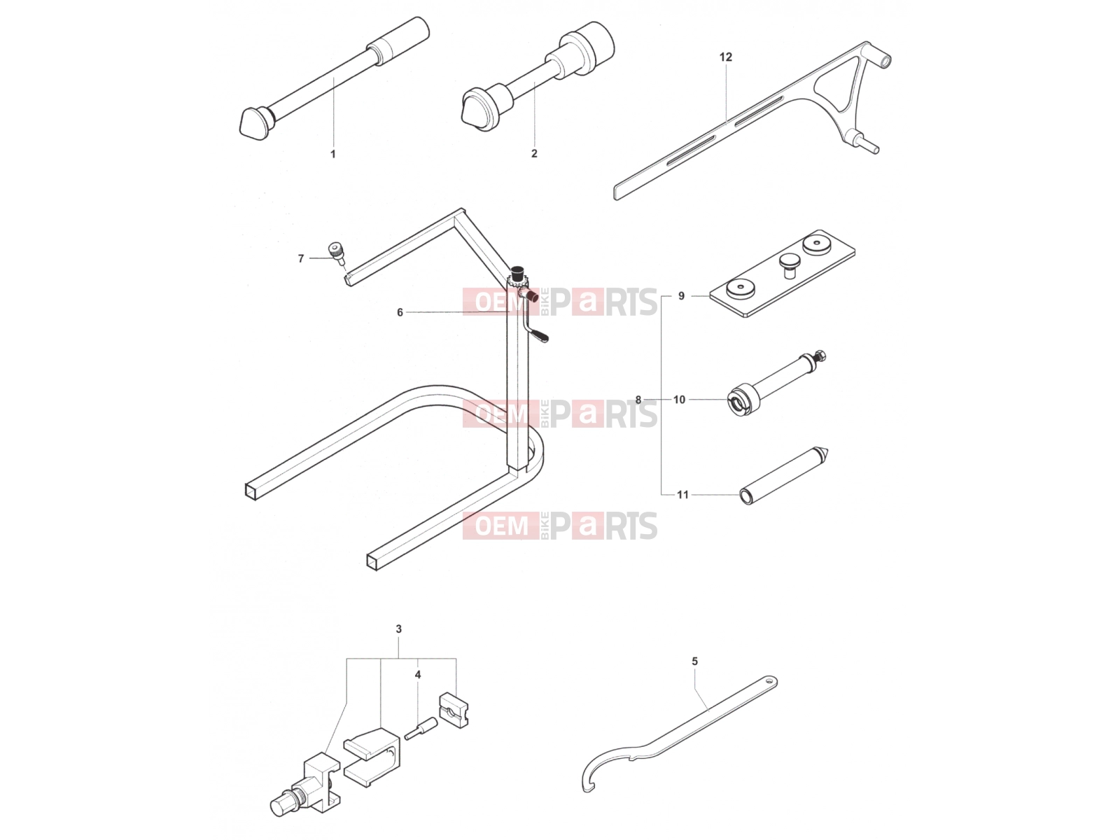 Service Tools Frame 2 - MV Agusta Rivale 800