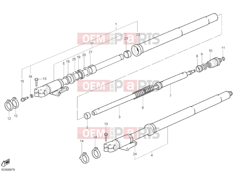 DUCATI 2006 Monster S2R 1000 FRONT FORK » FRONT SUSPENSION