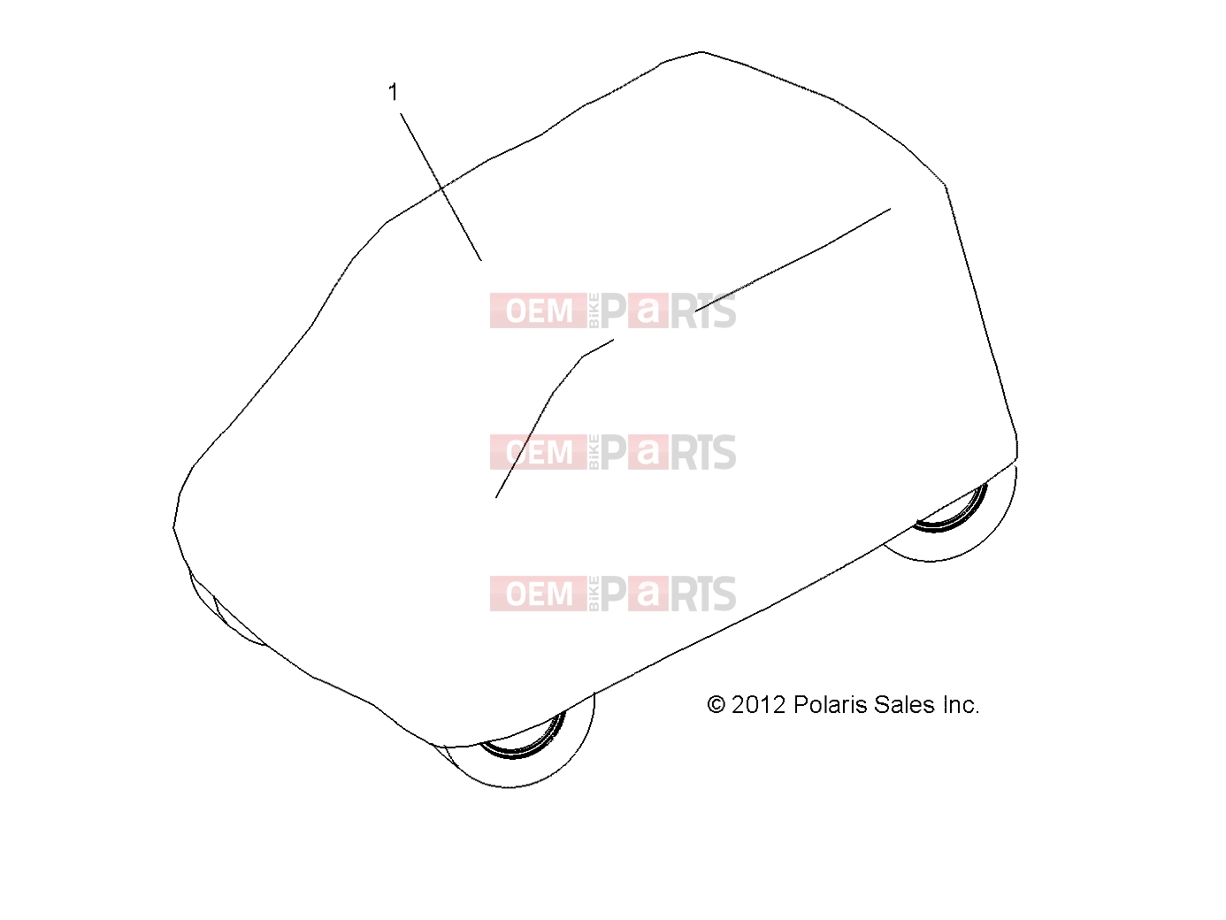Polaris 2011 LEV GEM - e2/e4/e6/eS/eL/eLXD ACCESSORIES | ACCESSORIES, OPTIONS, STORAGE COVER - e2/e4/e6/e6wSopt (49GEMOPTIONS11CVR)