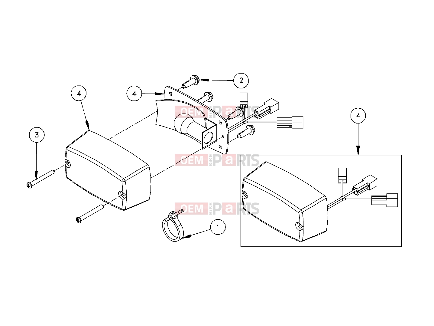 Polaris 2011 LEV GEM - e2/e4/e6/eS/eL/eLXD ELECTRICAL | ELECTRICAL, TAIL LIGHTS, PASSENGER - e2/e4/e6 (49GEMELECTRICAL11TAIL)