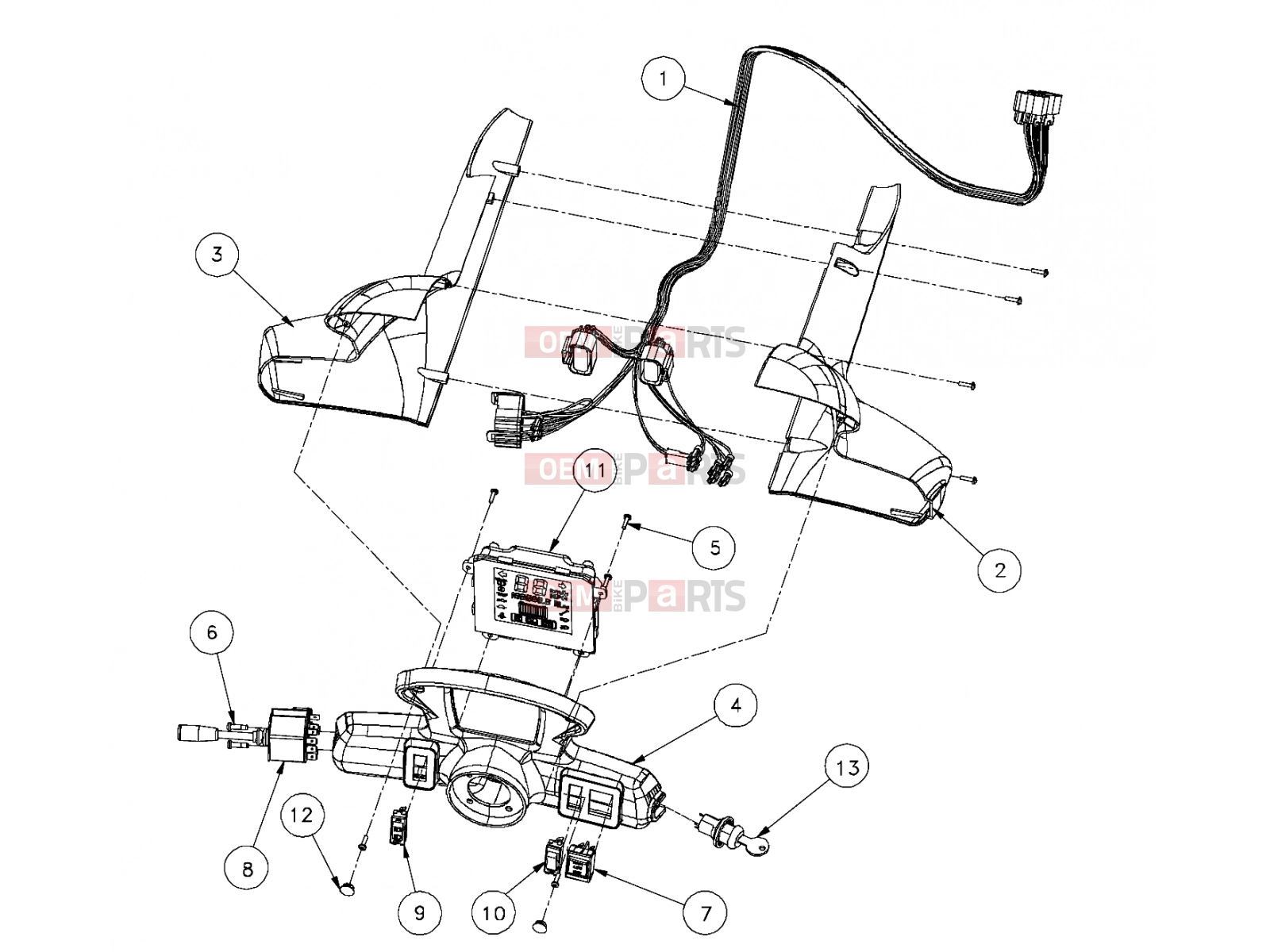 Polaris 2010 LEV GEM - E2/E4/E6/ES/EL/ELXD ELECTRICAL | ELECTRICAL, COLUMN STEERING PASSENGER - e2/e4/e6 (49GEMELECTRICAL11COLUMN)