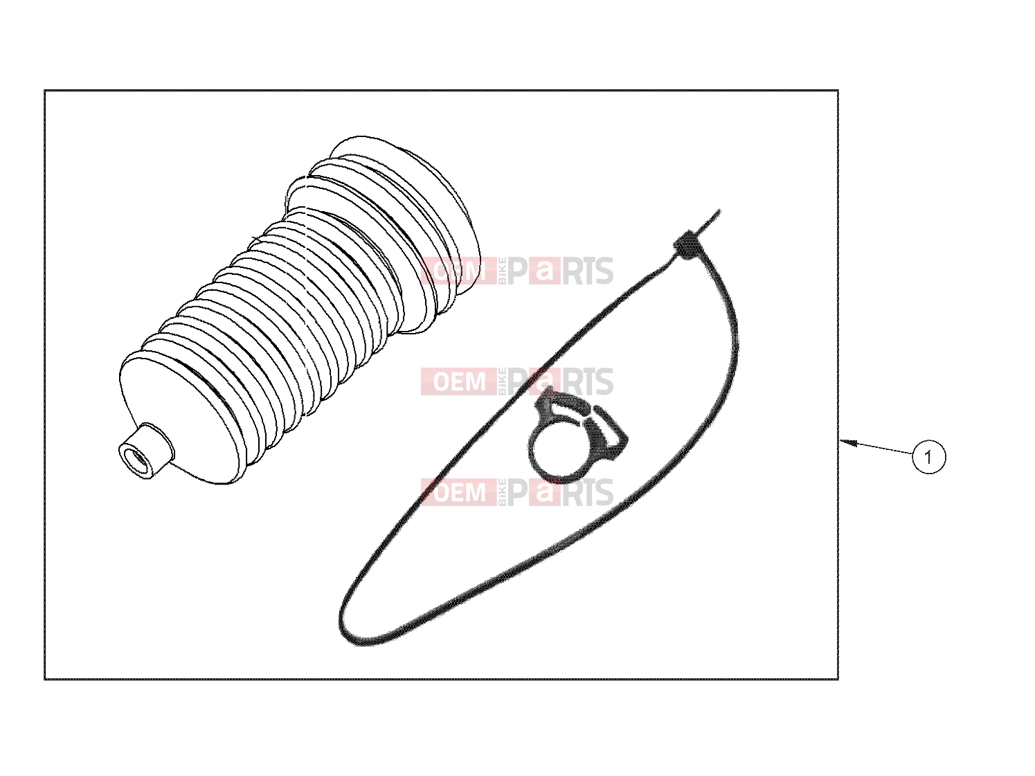 Polaris 2010 LEV GEM - E2/E4/E6/ES/EL/ELXD STEERING | STEERING, BOOT - e2/e4/e6/eS/eL/eLXD (49GEMSTEER11BOOT)