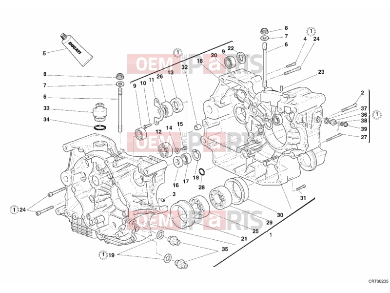 DUCATI 2005 Multistrada 1000 S CRANKCASE » ENGINE CASE