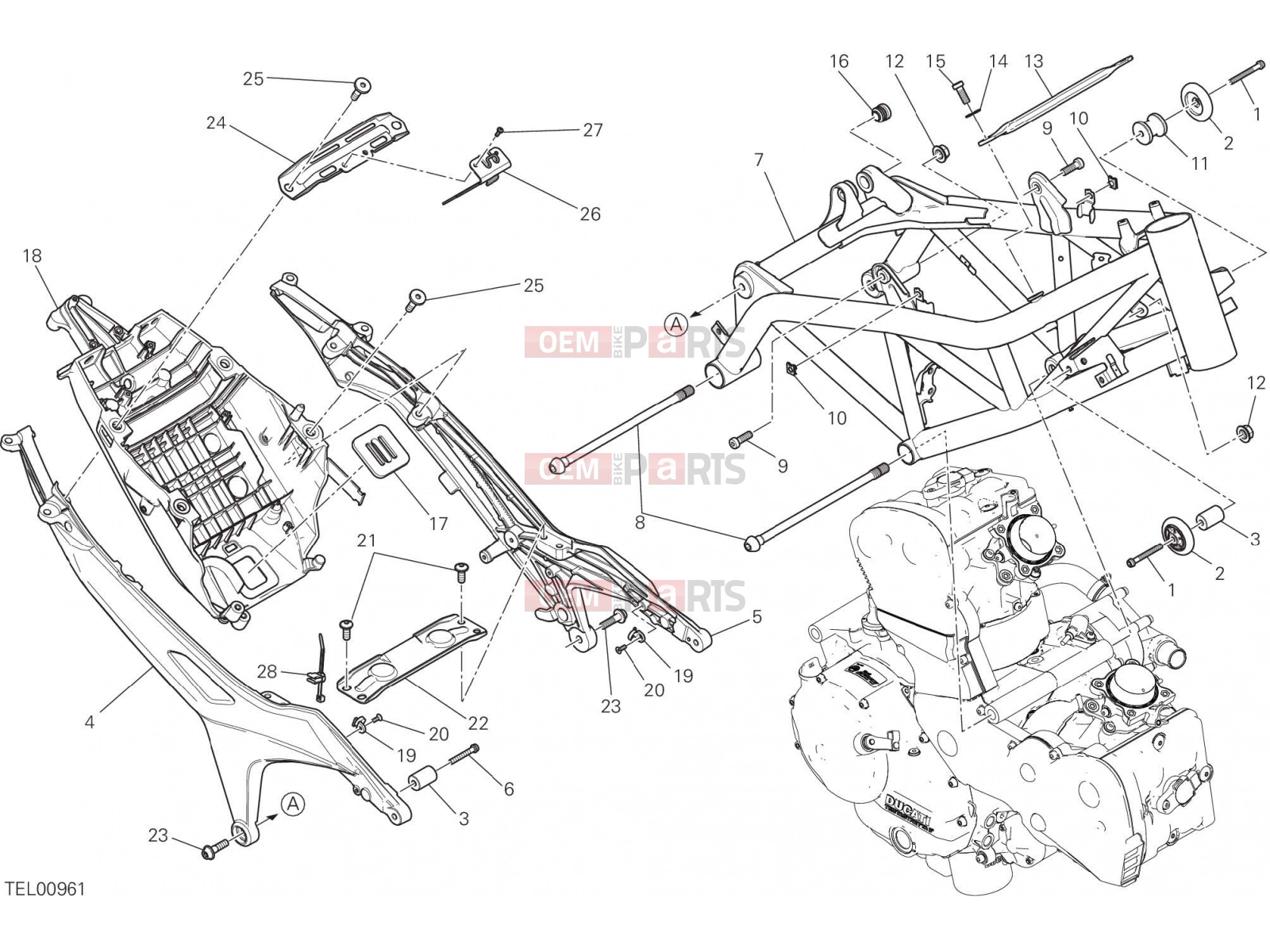 DUCATI 2016 Hyperstrada 939 FRAME [MOD:HY939STR]