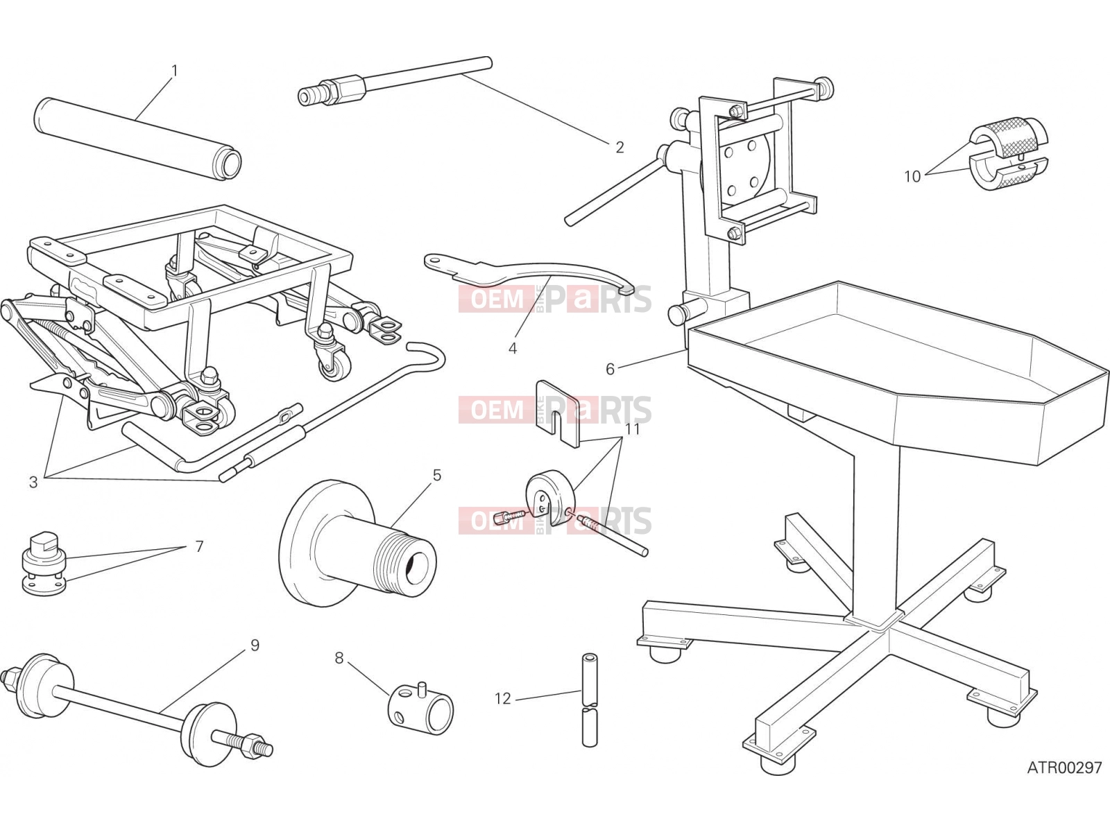 DUCATI 2017 Hypermotard 939 WORKSHOP SERVICE TOOLS (FRAME) [MOD:HYM 939]
