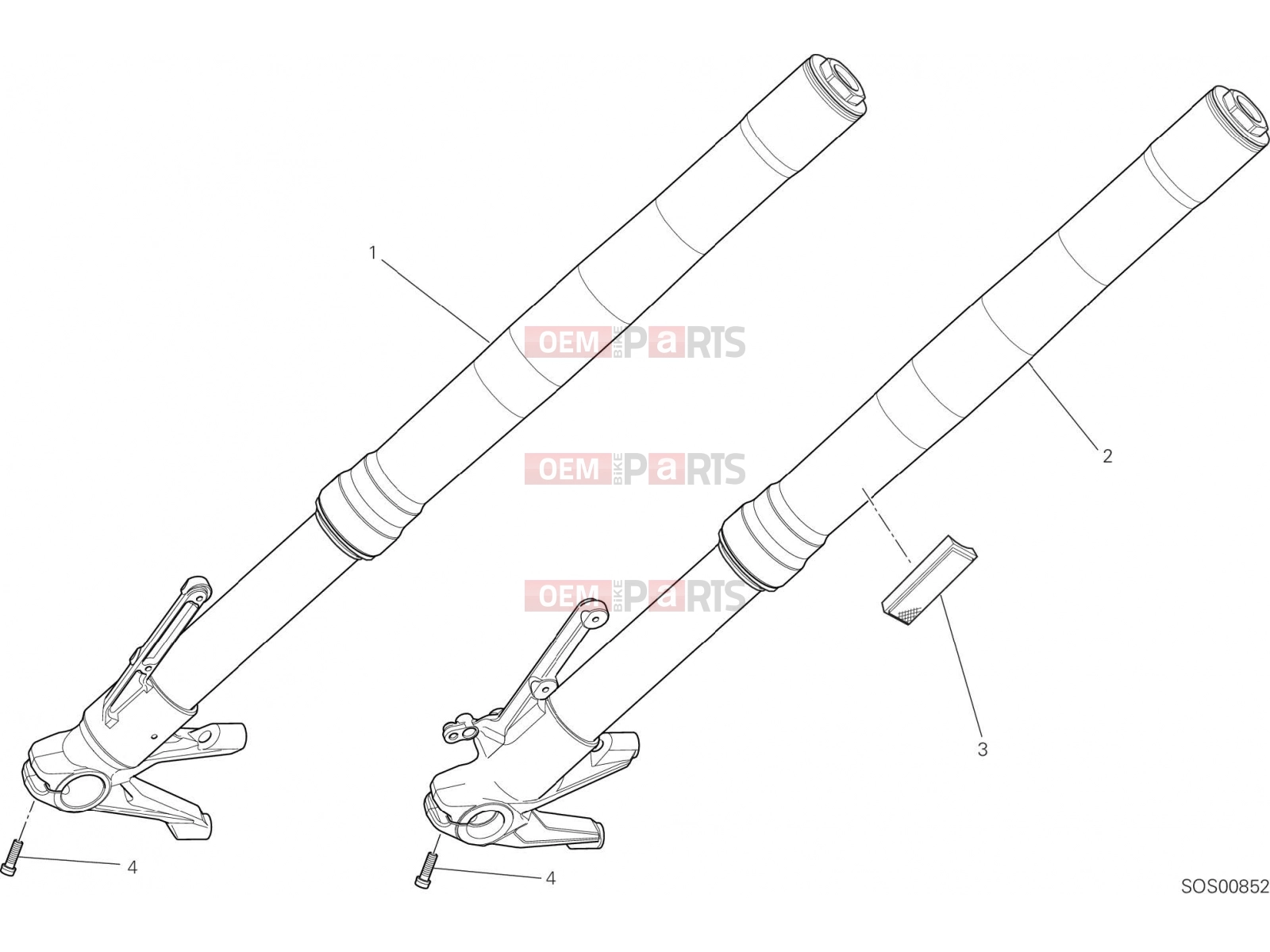 DUCATI 2017 Monster 797 FRONT FORK [MOD:M 797]