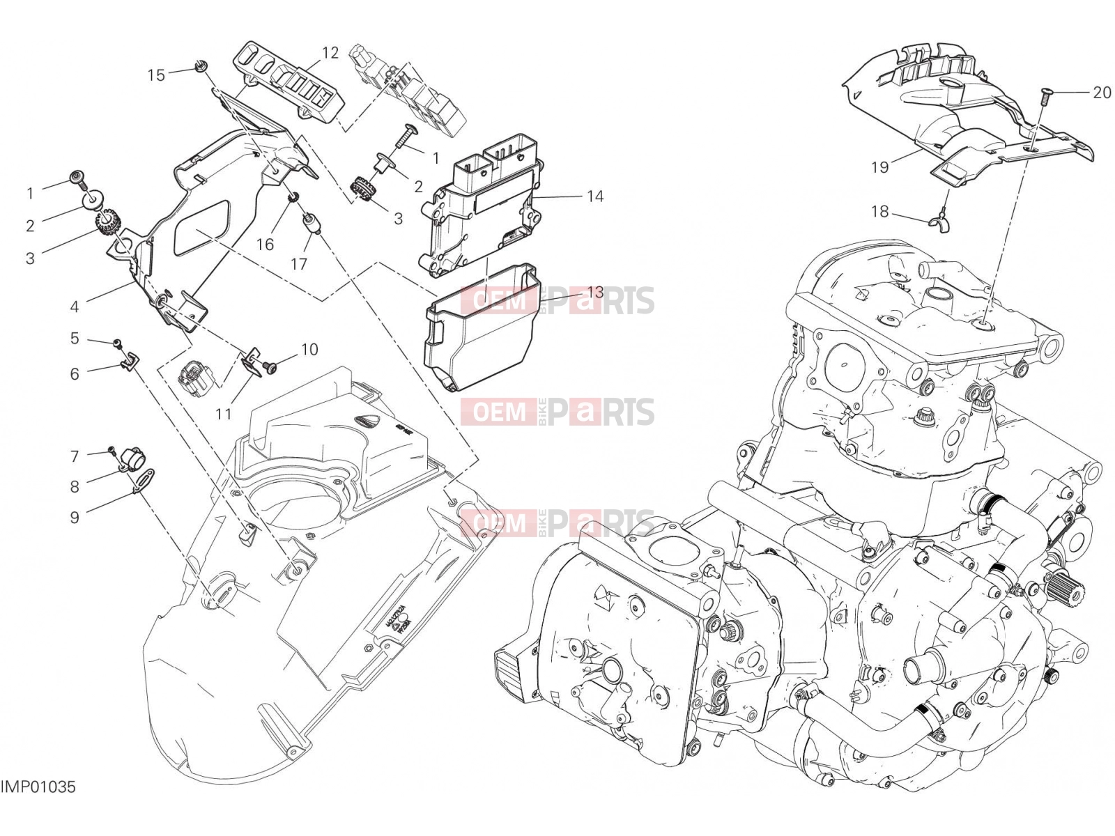 DUCATI 2017 SuperSport S ENGINE CONTROL UNIT [MOD:SS 939 S]