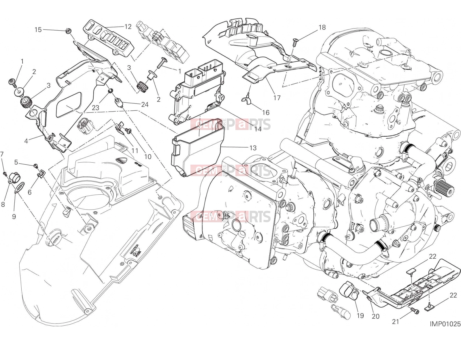 DUCATI 2019 Monster 1200 S ENGINE CONTROL UNIT [MOD:M 1200S]