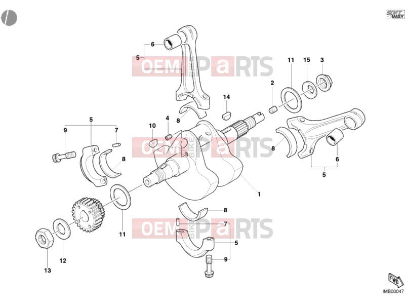 DUCATI 2004 Multistrada 1000 CRANKSHAFT » ENGINE CASE