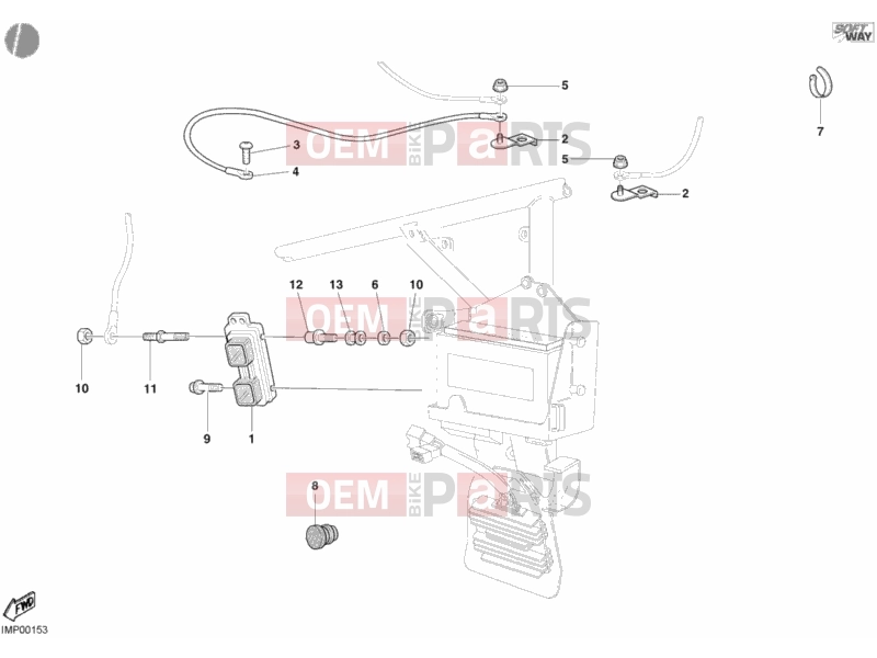 DUCATI 2004 998 Final Ed. ENGINE CONTROL UNIT » HANDLE BAR