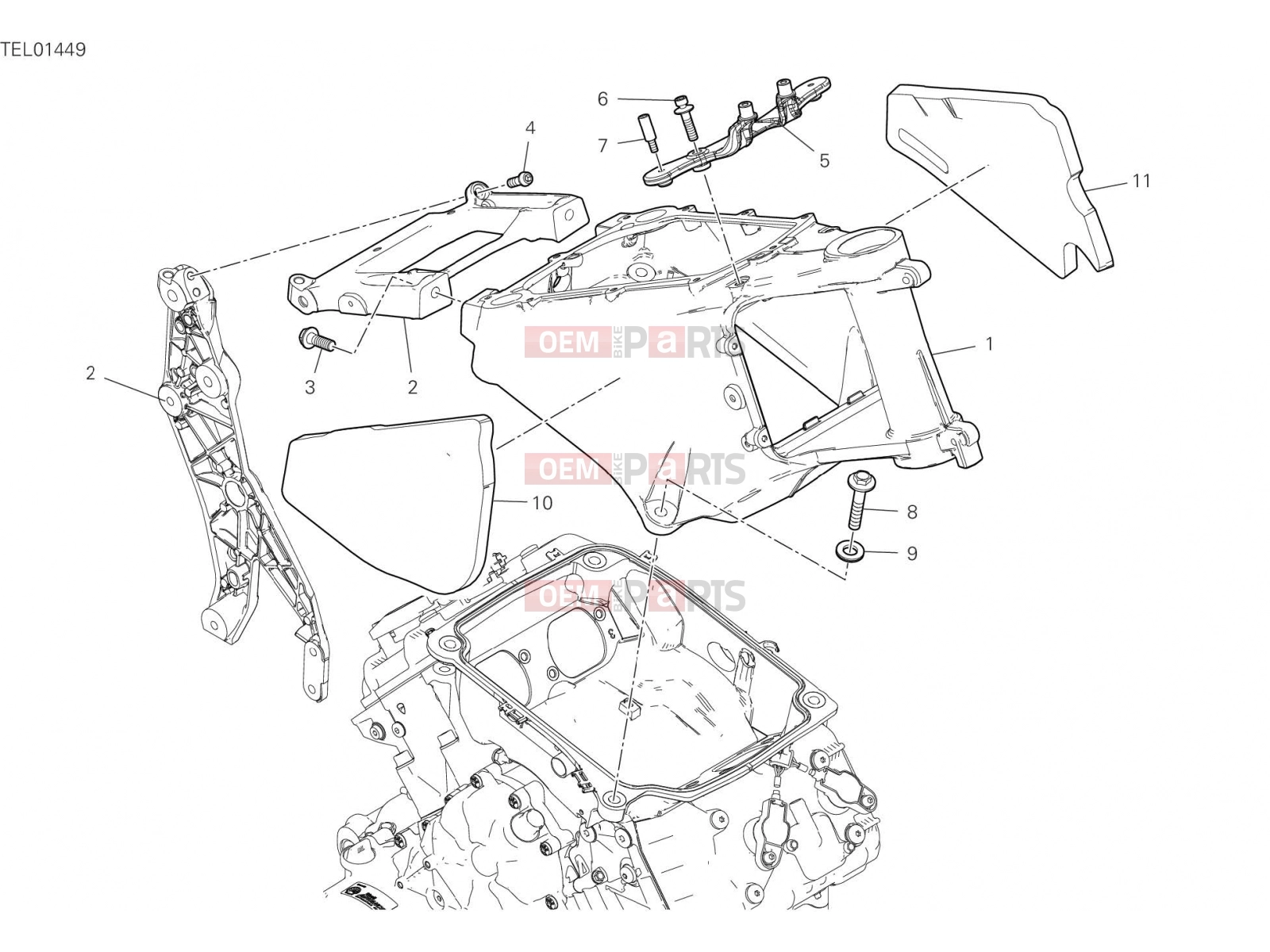 DUCATI 2021 Multistrada V4 FRAME [MOD:MSV4]