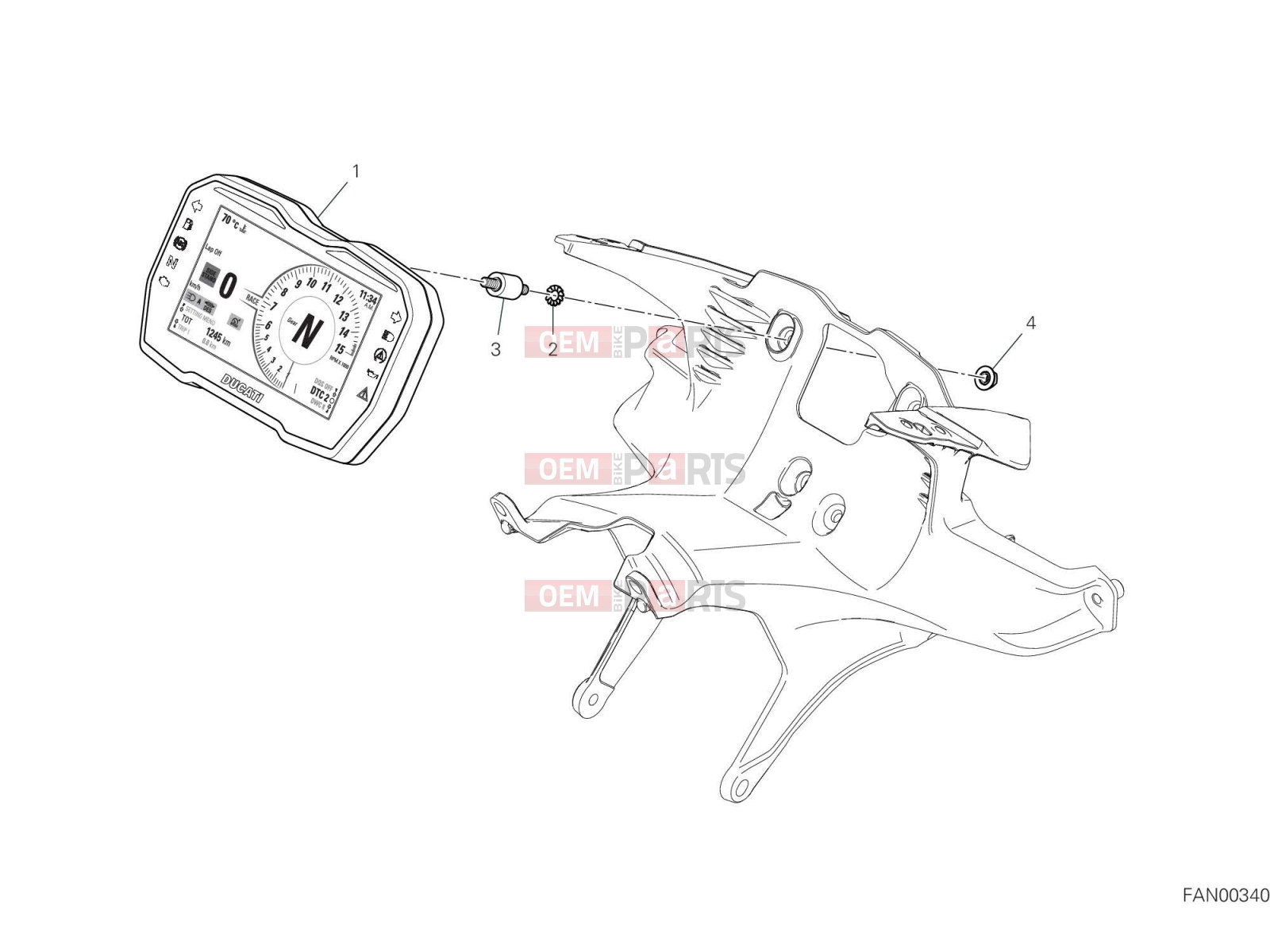 DUCATI 2021 Panigale V4 INSTRUMENT PANEL [MOD:PANV4]
