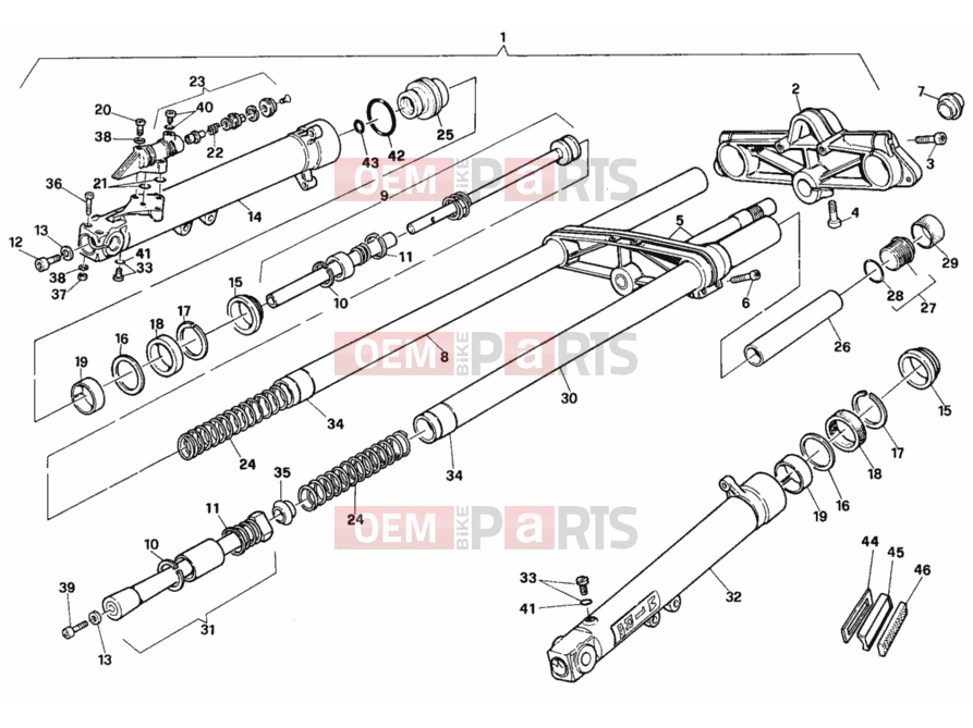 DUCATI 1992 907 I.E. FRONT FORK