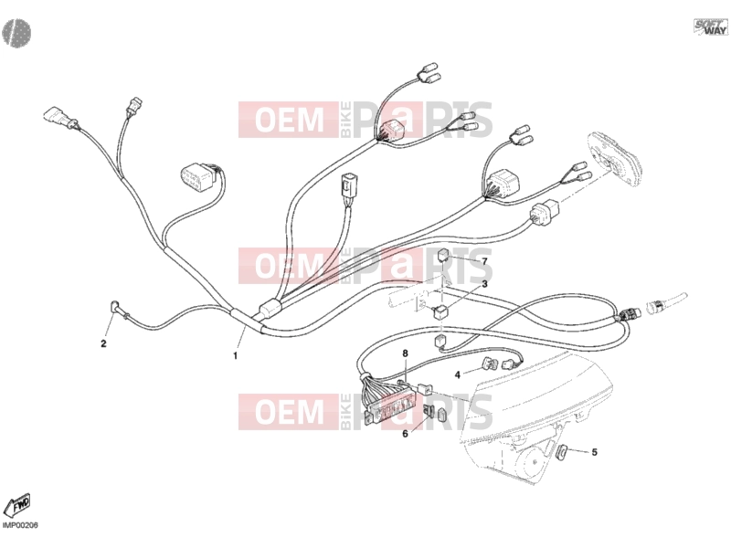 DUCATI 2003 Multistrada 1000 CABLE HEADLIGHT » LIGHTING SYSTEM