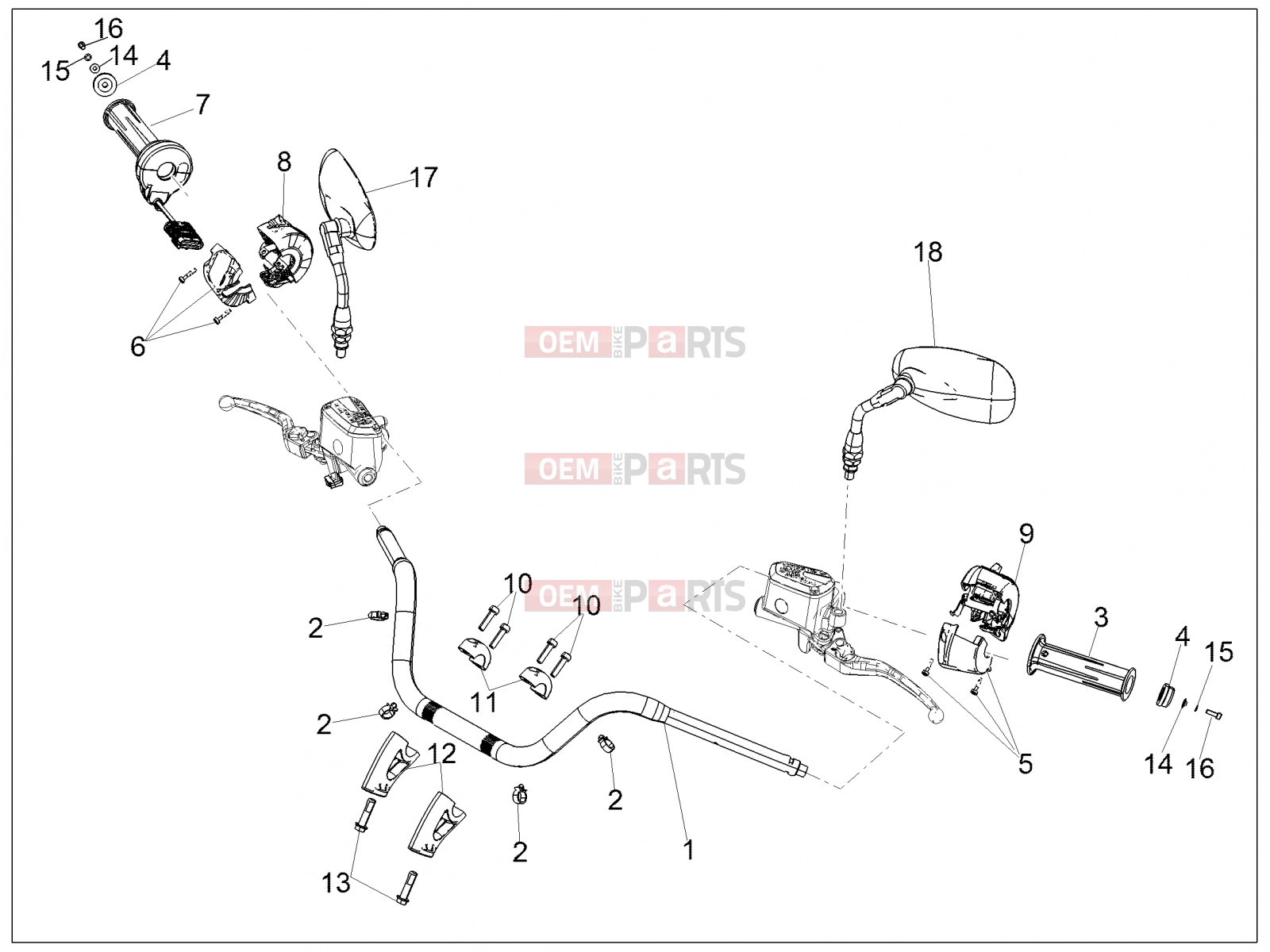 Handlebar - Controls » Handlebar - Controls - Motoguzzi Eldorado 1400 ABS 2020