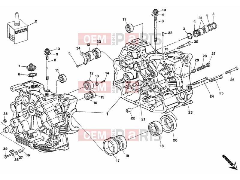 DUCATI 2003 Monster 400 CRANKCASE » ENGINE CASE