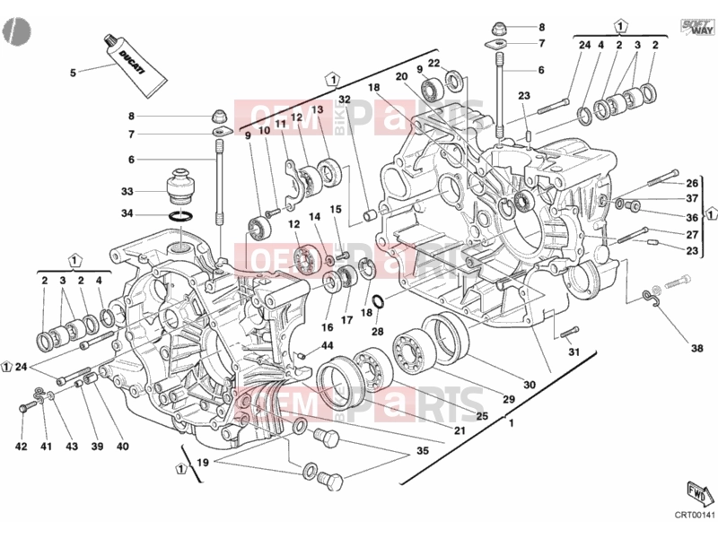 DUCATI 2003 Supersport 620 S CRANKCASE » ENGINE CASE