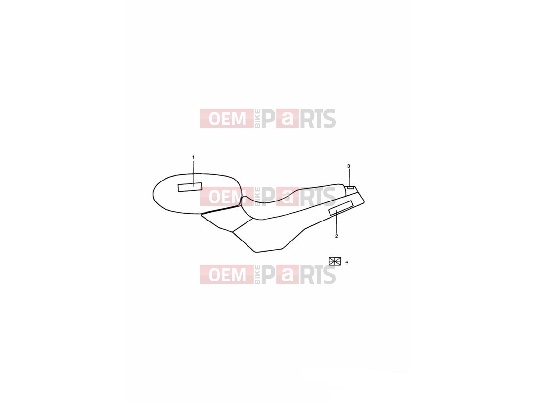 Triumph 1996 TRIDENT Decals Jet Black & Ruby Red 55072 »