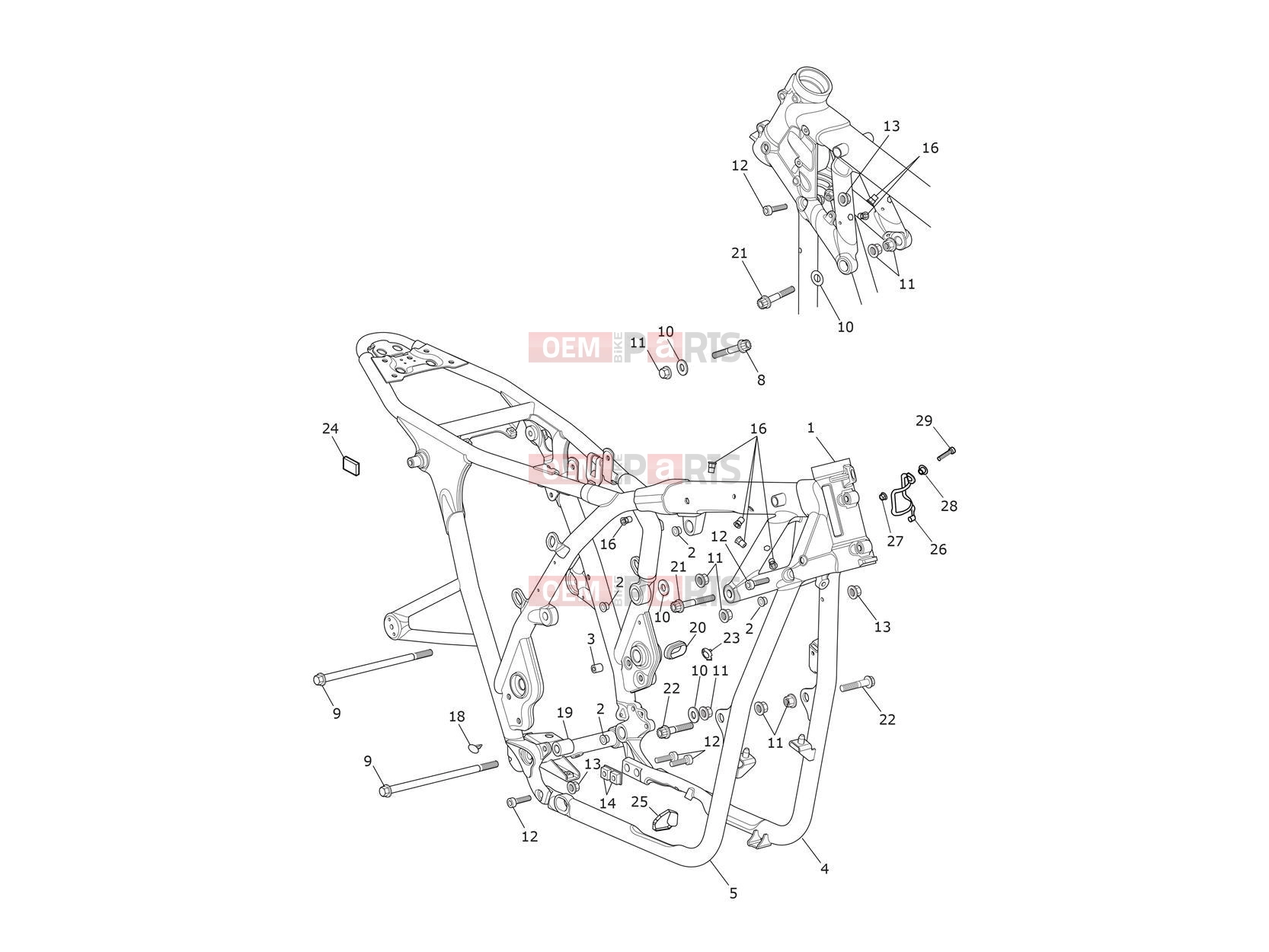 Triumph 2019 THRUXTON R Main Frame Assembly