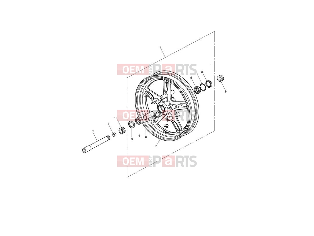 Front Wheel - Triumph SPRINT ST 208167 > 2005