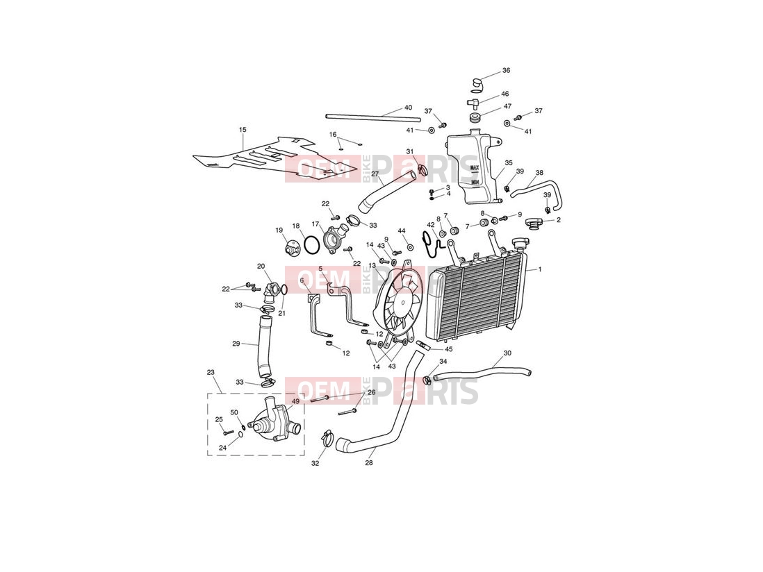 Triumph 2010 SPRINT ST 208167 > Cooling System