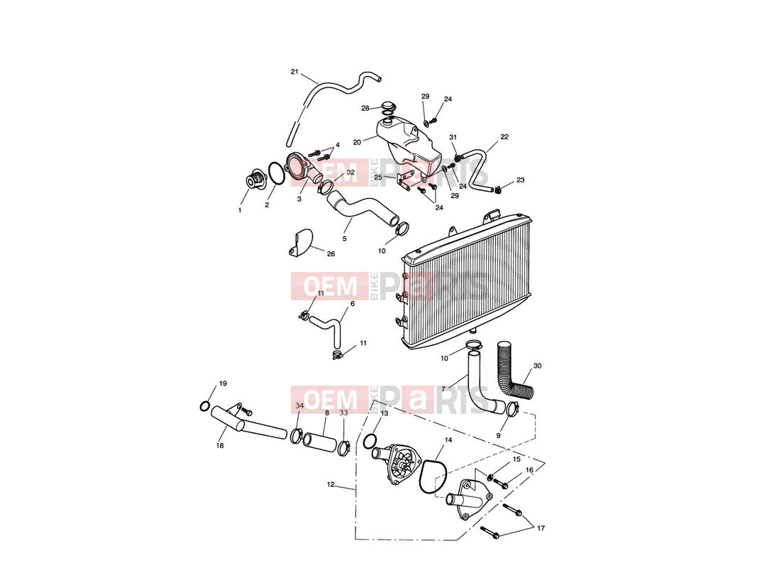 Triumph 2012 ROCKET III TOURING Cooling System