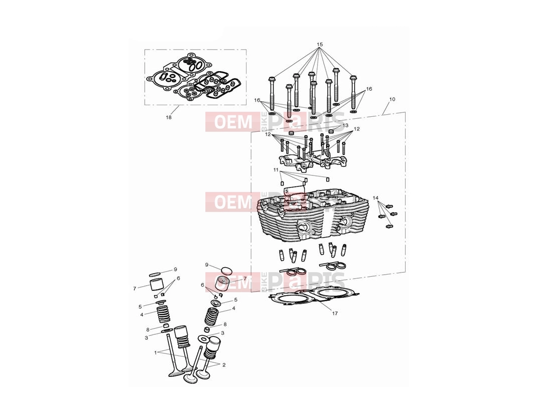 Triumph 2014 THUNDERBIRD COMMANDER Cylinder Head & Valves