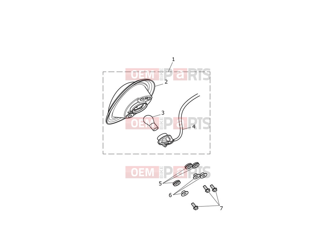 Triumph 2014 THUNDERBIRD LT Rear Light