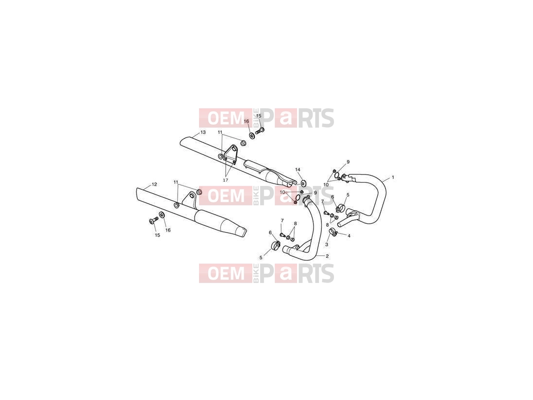 Triumph 2011 SPEEDMASTER EFI Exhaust System
