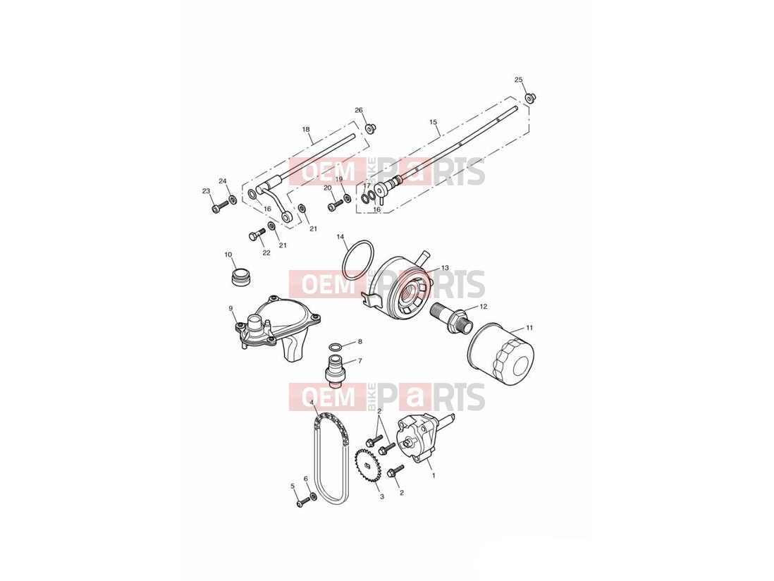 Triumph 2002 TT600 Lubrication System