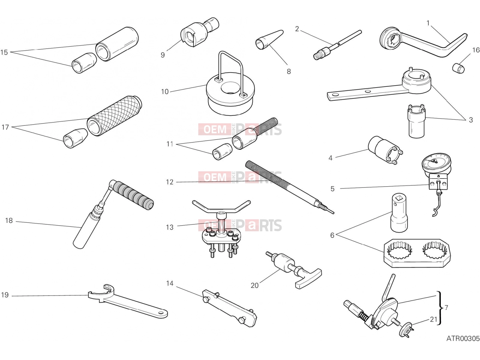 DUCATI 2015 Diavel WORKSHOP SERVICE TOOLS [MOD:DVL]