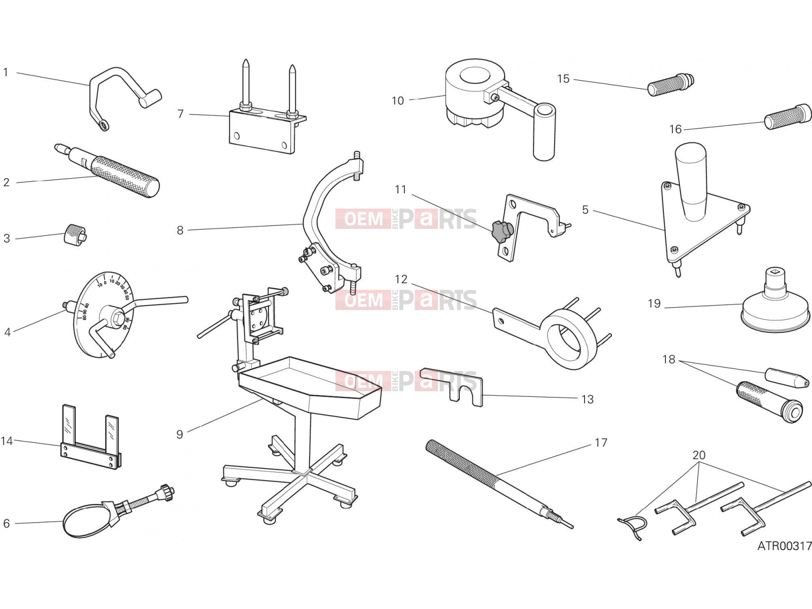 DUCATI 2016 Monster 1200 WORKSHOP SERVICE TOOLS, ENGINE [MOD:M 1200]