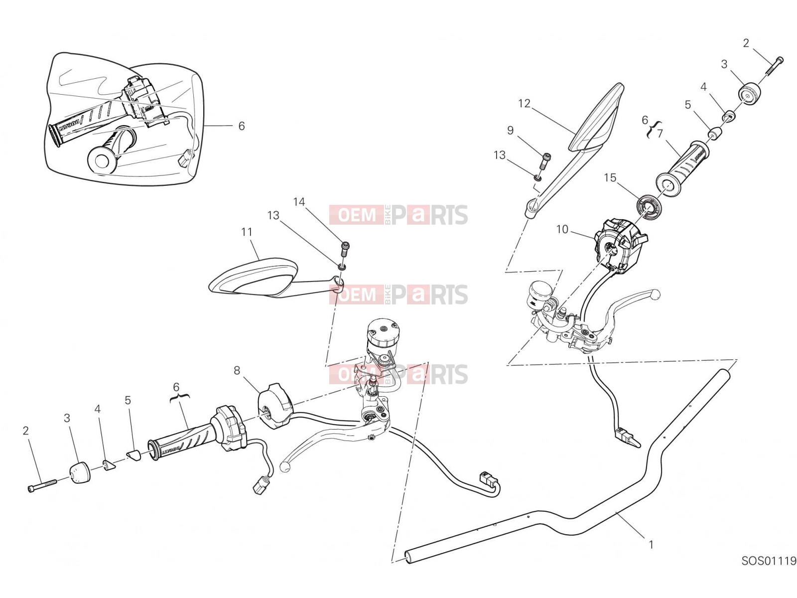 DUCATI 2022 Monster + HANDLEBAR [MOD:M937+]