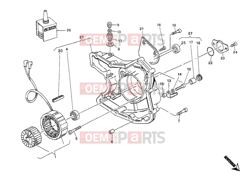 DUCATI 2001 Monster 400 GENERATOR COVER » IGNITION SYSTEM