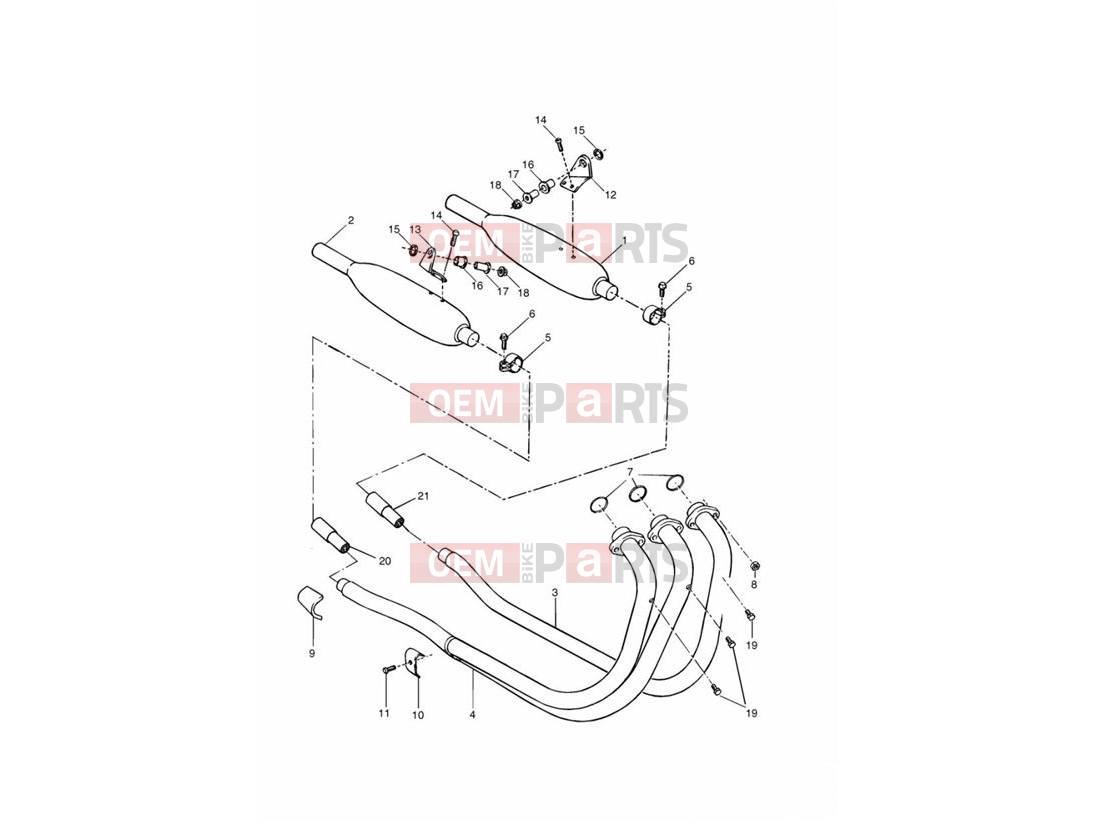 Triumph 1995 THUNDERBIRD Exhaust System