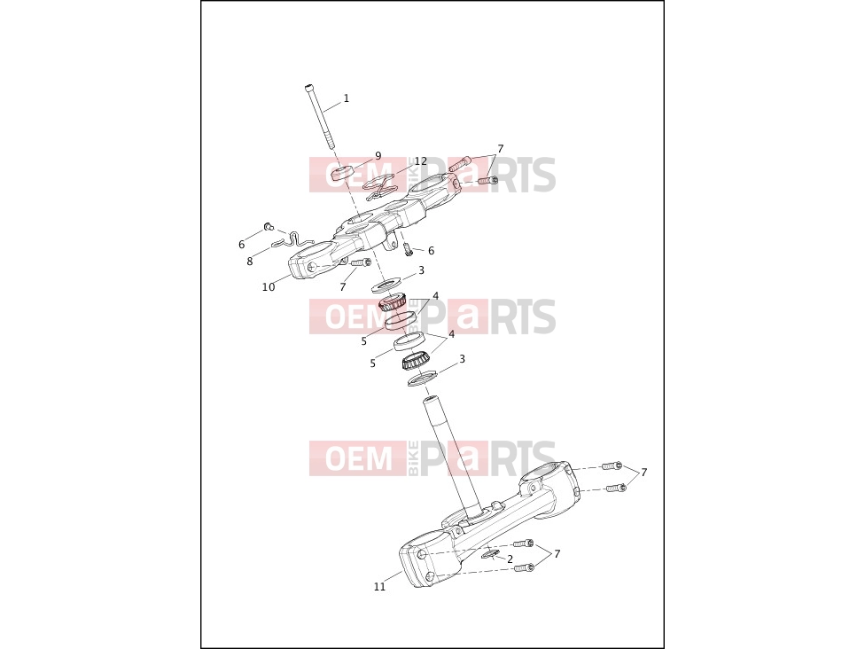 Harley-Davidson 2019 SOFTAIL SOFTAIL FAT BOB  - FXFB FORK BRACKETS, FRONT - FXFB, FXFBS
