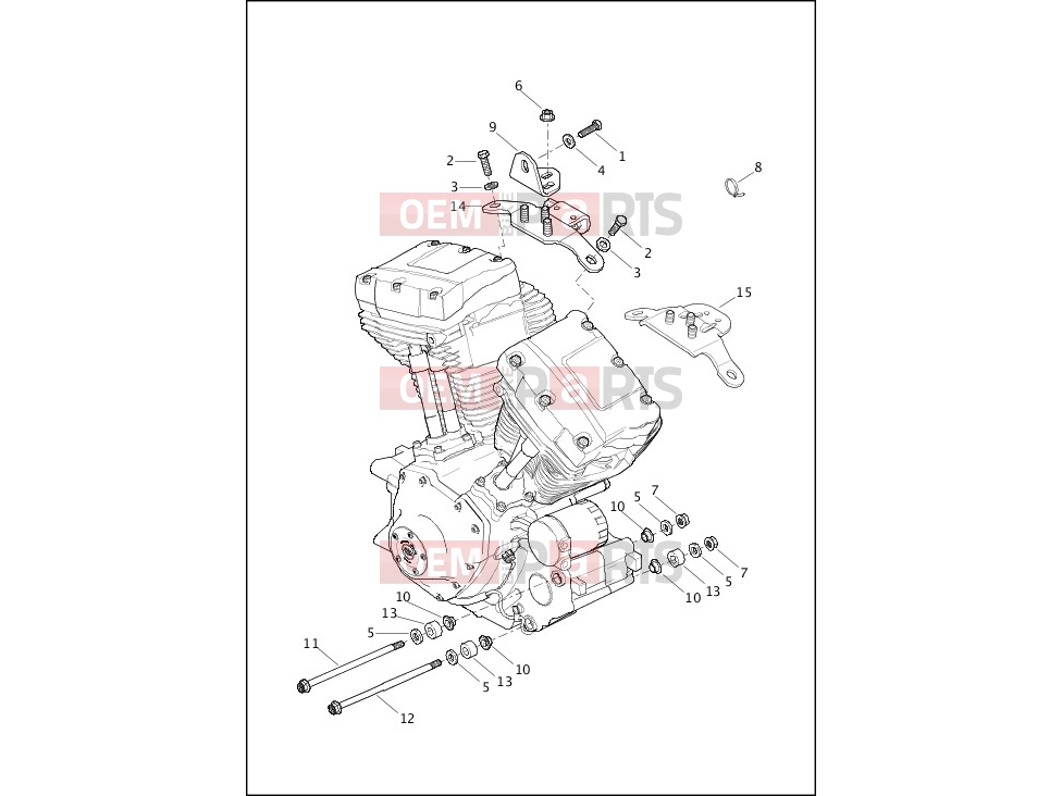 Harley-Davidson 2017 SOFTAIL FAT BOY  - FLSTF ENGINE MOUNTS