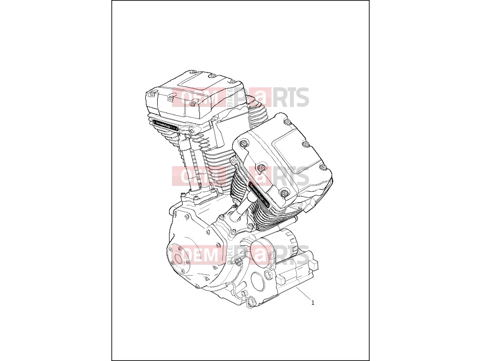 Harley-Davidson 2017 SOFTAIL SLIM  - FLS ENGINE ASSEMBLY - TWIN CAM 110â¢