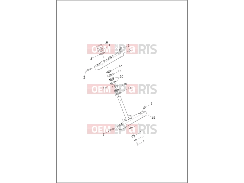 Harley-Davidson 2016 SOFTAIL SOFTAIL SLIM  - FLS FORK BRACKETS, FRONT - FXSB