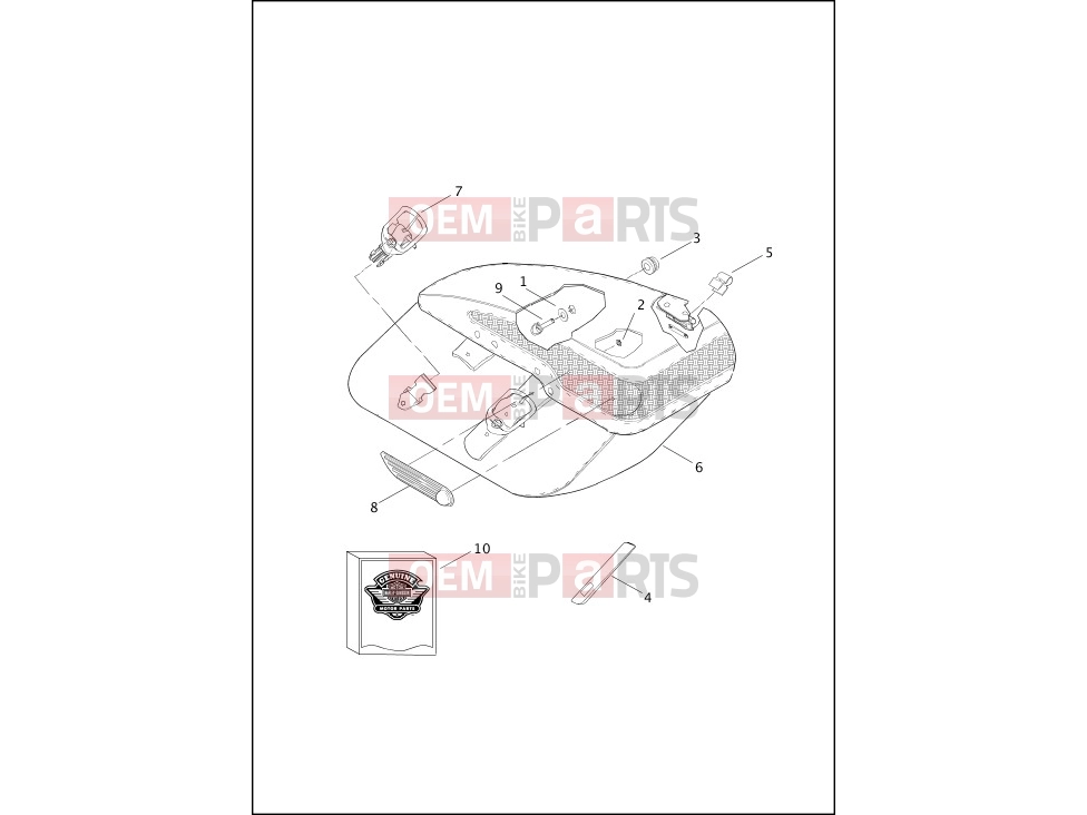 Harley-Davidson 2013 TOURING ROAD GLIDE CUSTOM  - FLTRX SADDLEBAGS - FLHRC