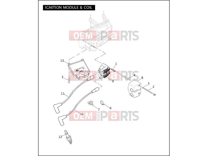 Harley-Davidson 2008 DYNA DYNA SUPER GLIDE  - FXD IGNITION MODULE & COIL