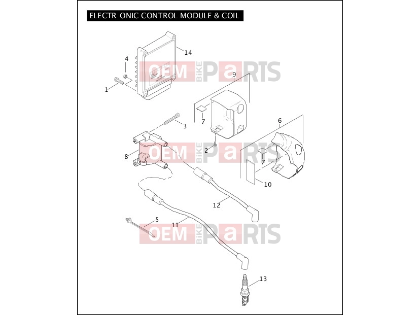 Harley-Davidson 2007 SOFTAIL SOFTAIL STANDARD  - FXST ELECTRONIC CONTROL MODULE & COIL