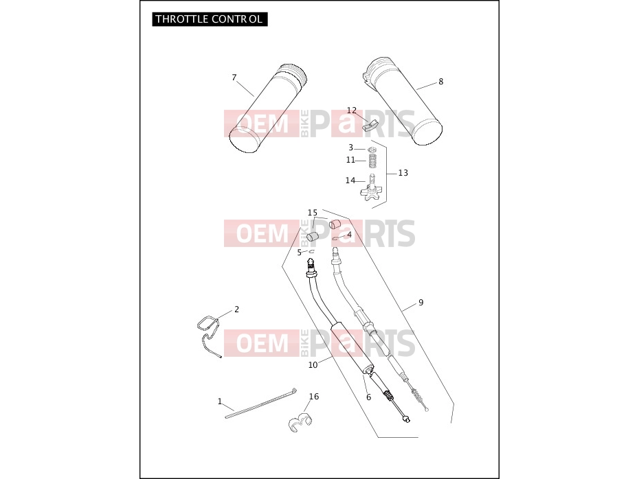 Harley-Davidson 2006 SOFTAIL SOFTAIL DEUCE  - FXSTD THROTTLE CONTROL