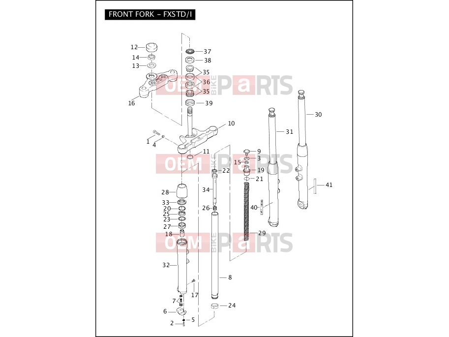 Harley-Davidson 2005 SOFTAIL FAT BOY  - FLSTFI FRONT FORK - FXSTD/I