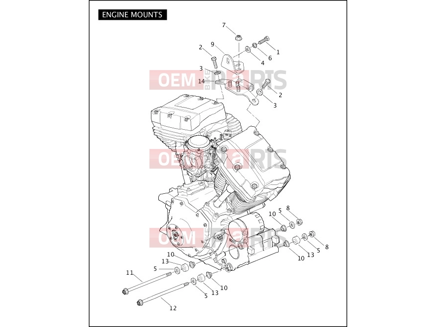 Harley-Davidson 2005 SOFTAIL SOFTAIL STANDARD  - FXST ENGINE MOUNTS