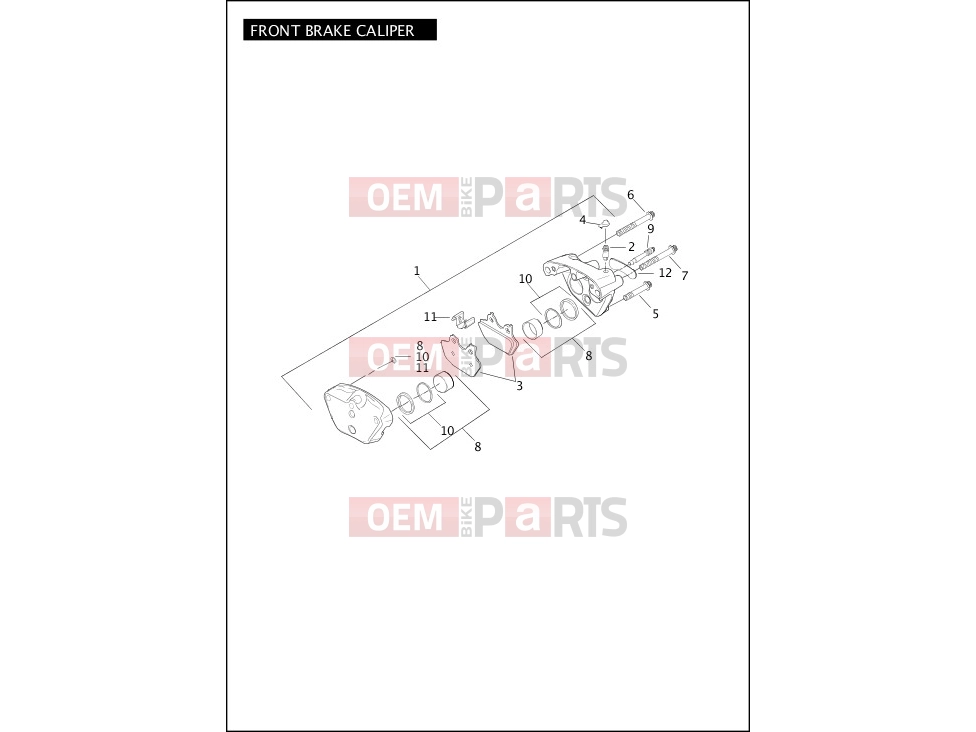 Harley-Davidson 2004 SOFTAIL SOFTAIL DEUCE  - FXSTD FRONT BRAKE CALIPER